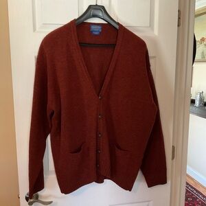 Pendleton 100%Shetland Wool Cardigan XXL Button Front Sweater